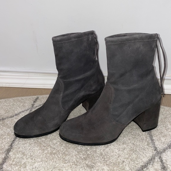 Stuart Weitzman - Shorty Block Heel Boot - Picture 2 of 5